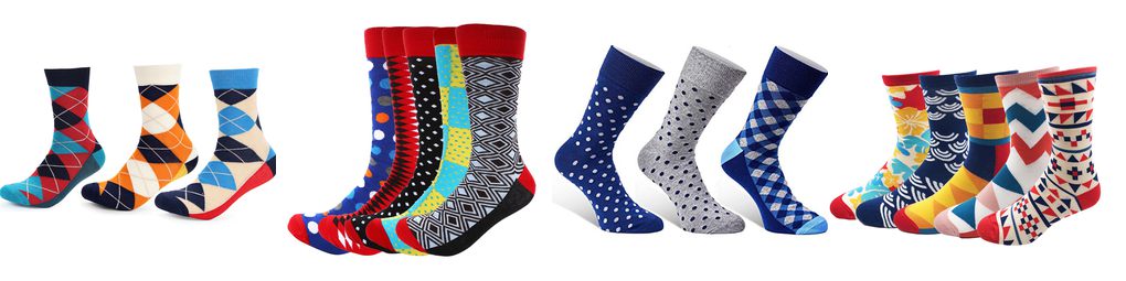 mens colorful dress socks